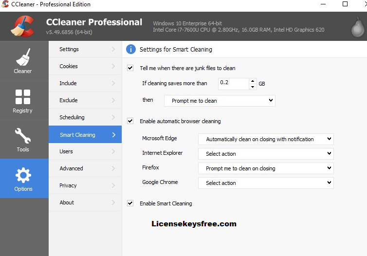 CCleaner Professional 6.13.10517 instal the last version for windows